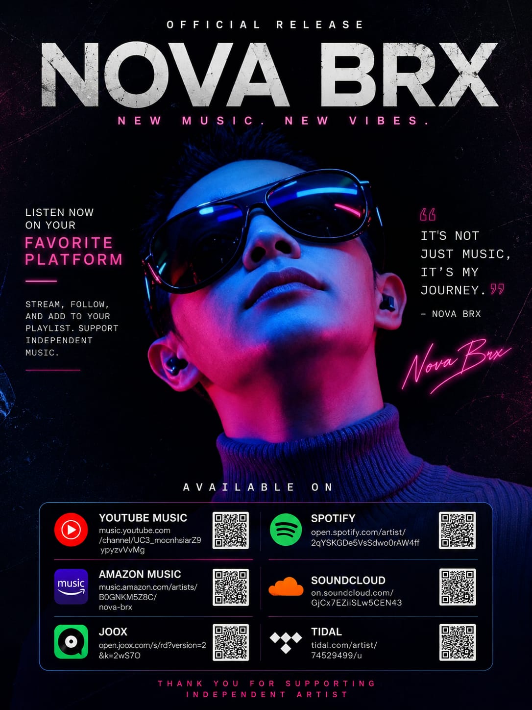 Nova Brx official release artwork
